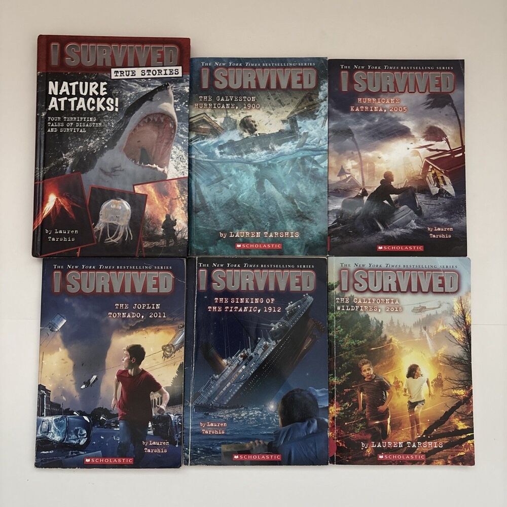 Lauren Tarshis I Survived Lot of 6 Paperback Book Bundle Historical Homeschool